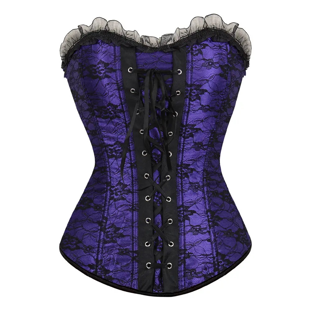 Double Adjustable Bodysuit With Lace Fabric