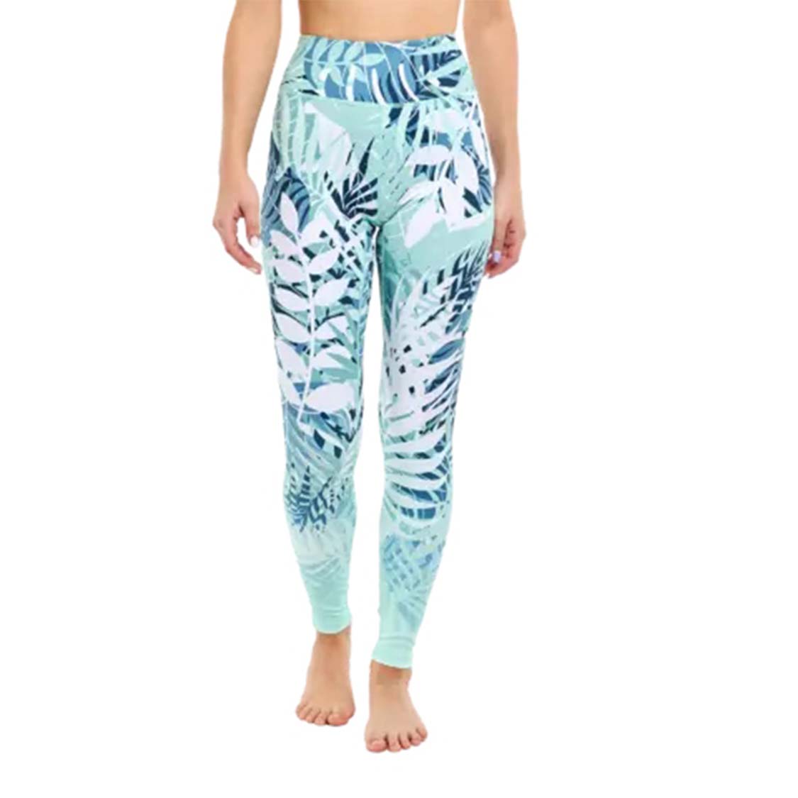 Floral Printed Yoga Pants Set. Sustainable Yoga Life Style Wear. Moisture Wicking: The lightweight yoga leggings provides comfort along with sweat absorption and drying capabilities. Giving a cool smooth feel for your fitness or casual wear. Tummy Control