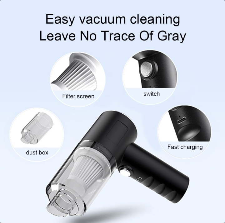120W Cordless Handheld Vacuum Cleaner Small Mini Portable Car Auto Home Wireless thumbnail 2