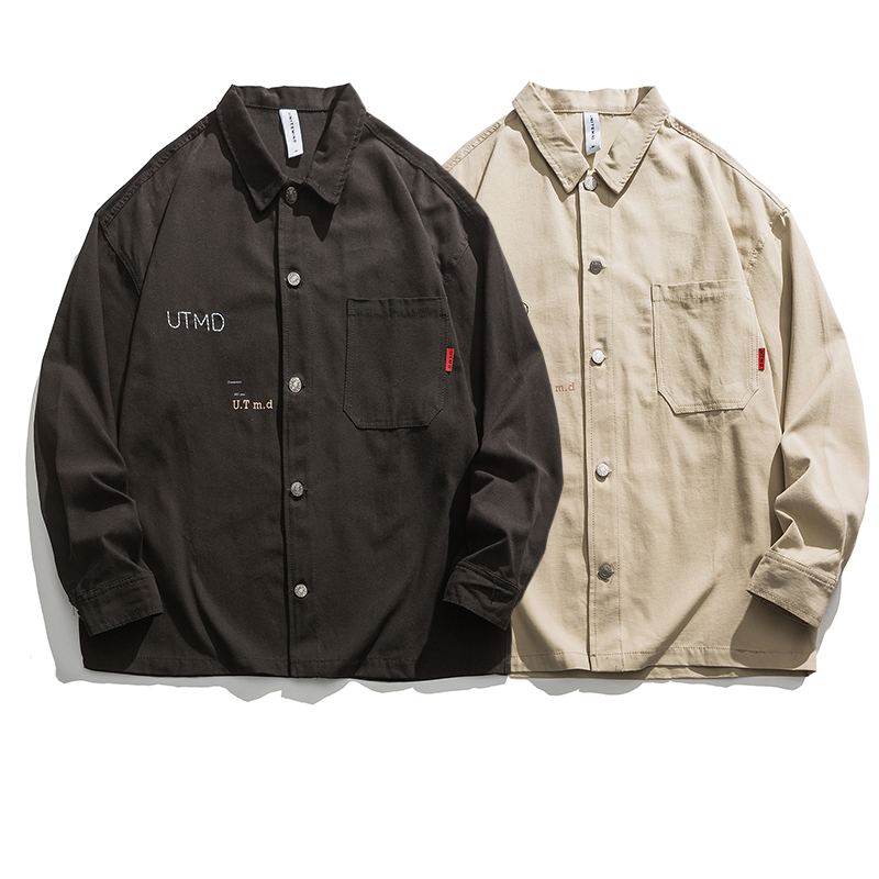 Street Loose Casual Long Sleeve Shirt Jacket