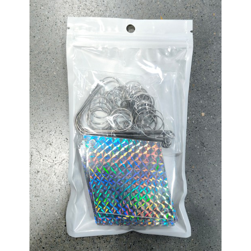 24pcs Reflective Discs,Bird Repellent Goods, Pigeon Repellent, Crow Protection, Swallow Repellent, High Intensity Double-Sided Reflective, 360 Rotation, Thicken Material