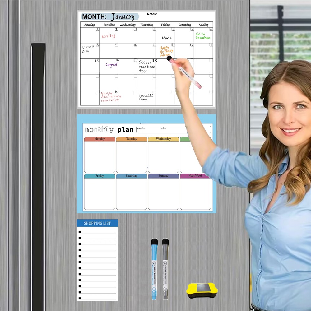 Magnetic Fridge Memo Board, Easy To Erase And Reusable, Strong Magnet, Creating A Cozy Corner At Home
