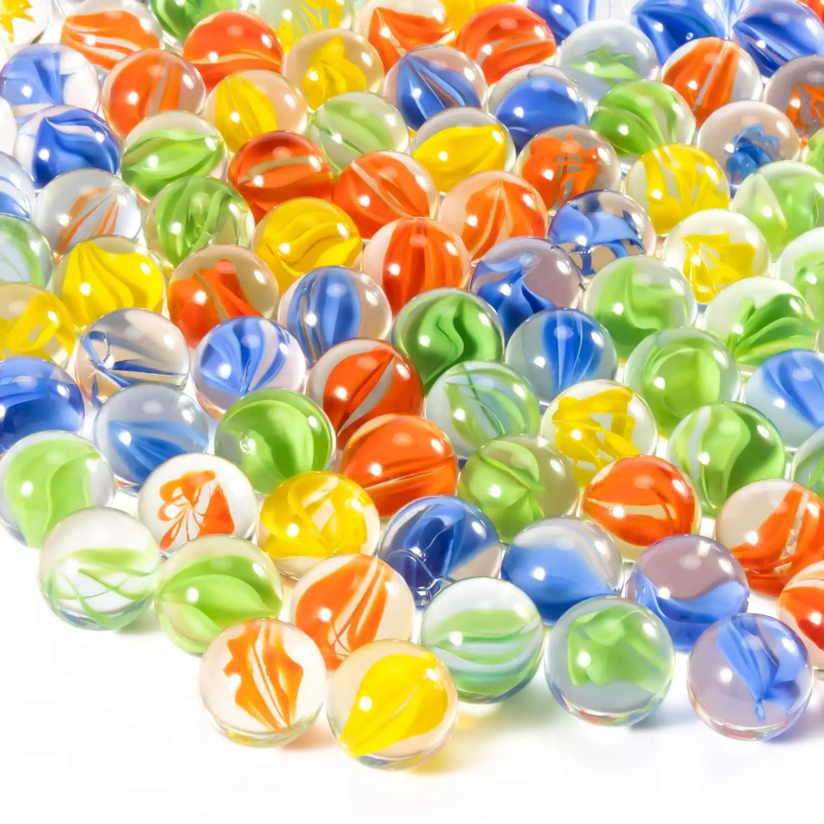 Glass Marbles - Bulk Cat Eye Mix