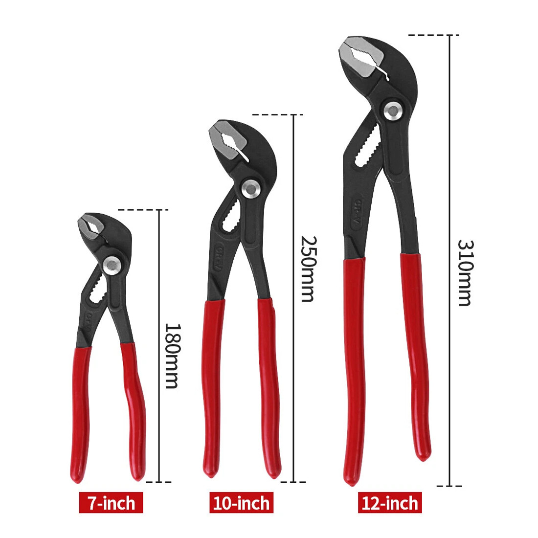 NEW 3x Water  Pliers Quick Release Plumbing Pliers Wrench Adjustable Water... 13