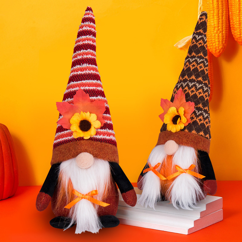 Thanksgiving Sunflower Faceless Baby Doll - Image 13