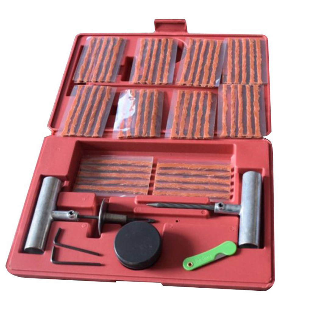 57pc Tire Repair Kit Diy Flat Car Truck Motorcycle Home - Miniatyr 4