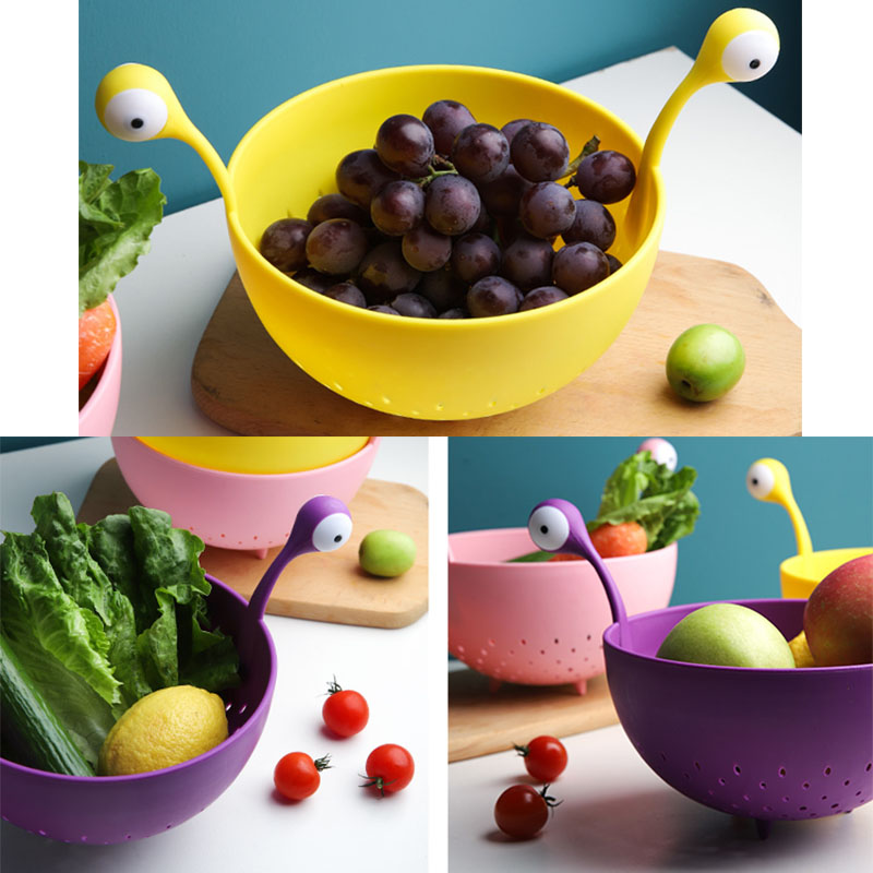 Title 4, Big Eyes Plastic Fruit Basket Multifunction Veg...