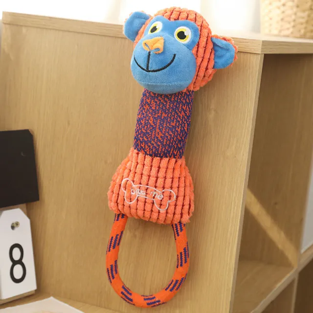 Pet Cotton Rope Toy Teeth Grinding And Teeth Chewing Resistant Knot Monkey - Shop at LoveMi