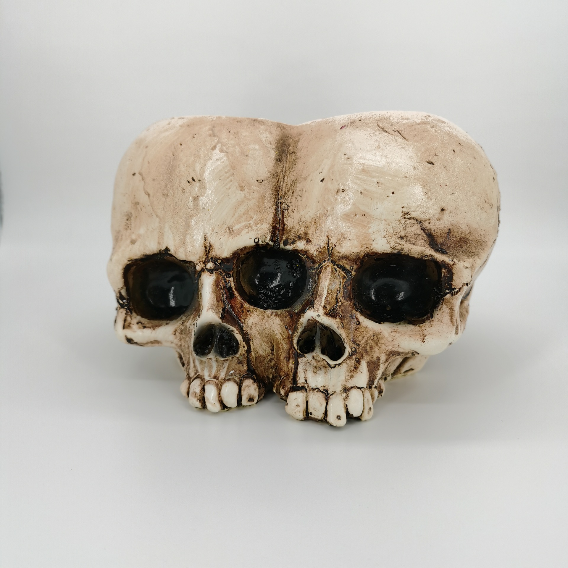 Halloween skull resin planter ornament (skull resin pot