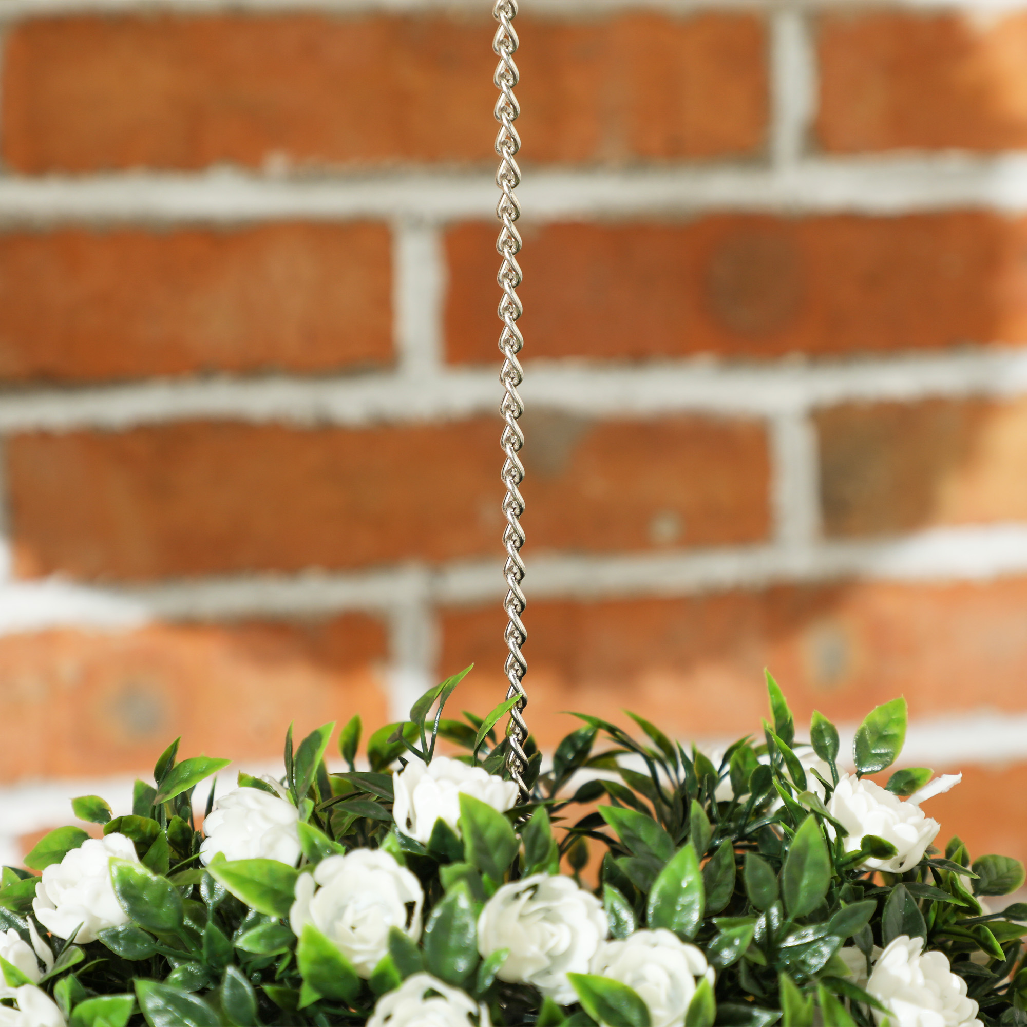 Two Piece Decoration Simulation Plant, UV Resistant Shaped Rose Ball, Indoor — image 7