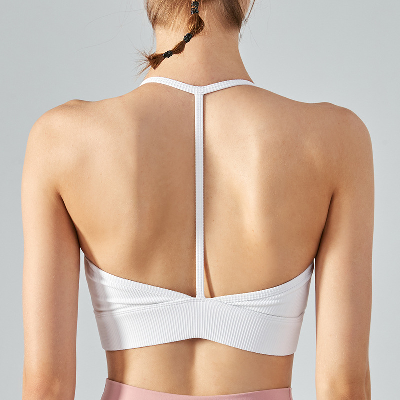 Title 15, Brassière de sport femme dos nu style licou ave...