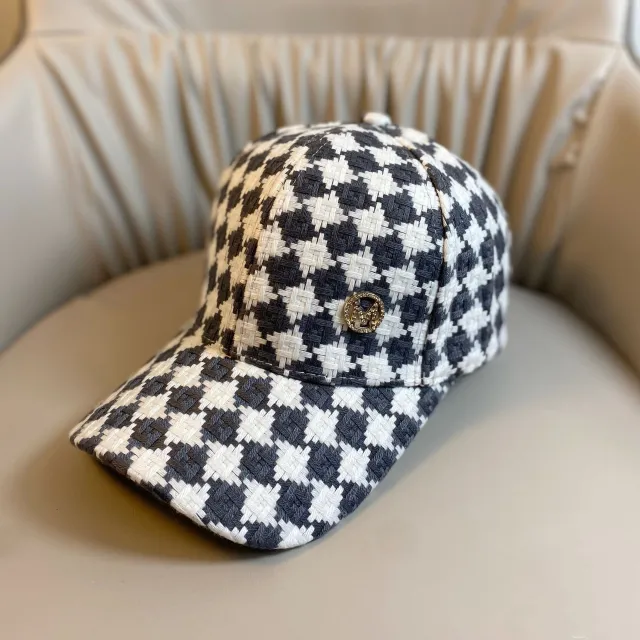 Sunshade Striped Plaid Baseball Hat Grey - Shop at LoveMi