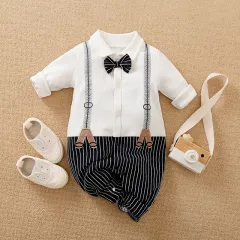 Baby Clothes Spring Hundred Days Baby Dress Men's Trendy Clothes - White - View 1