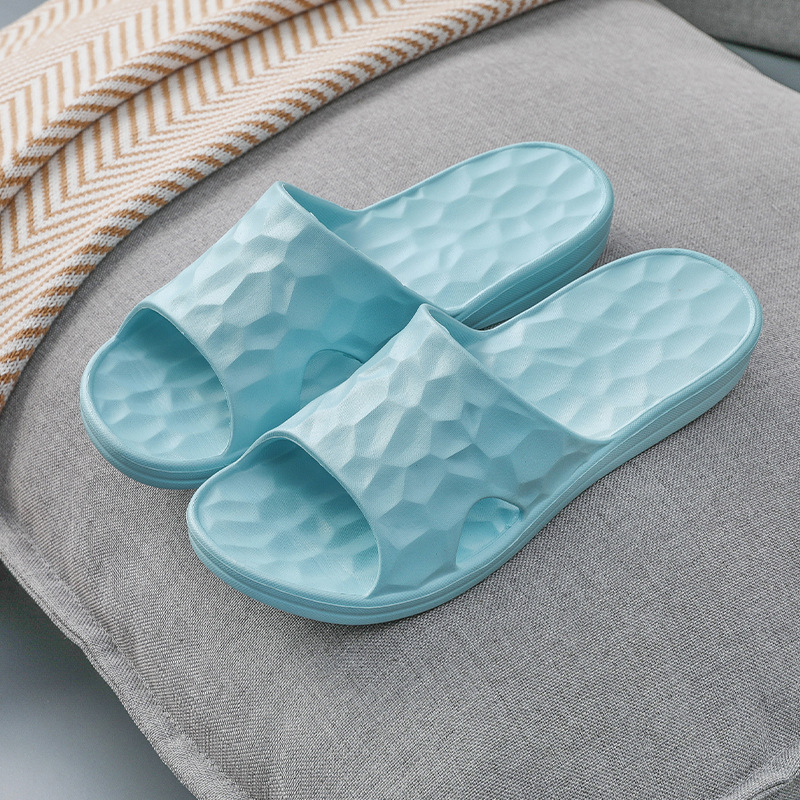 Geometric Slippers Summer Home Bathroom Slippers Women Shoes Blue - Shop at LoveMi