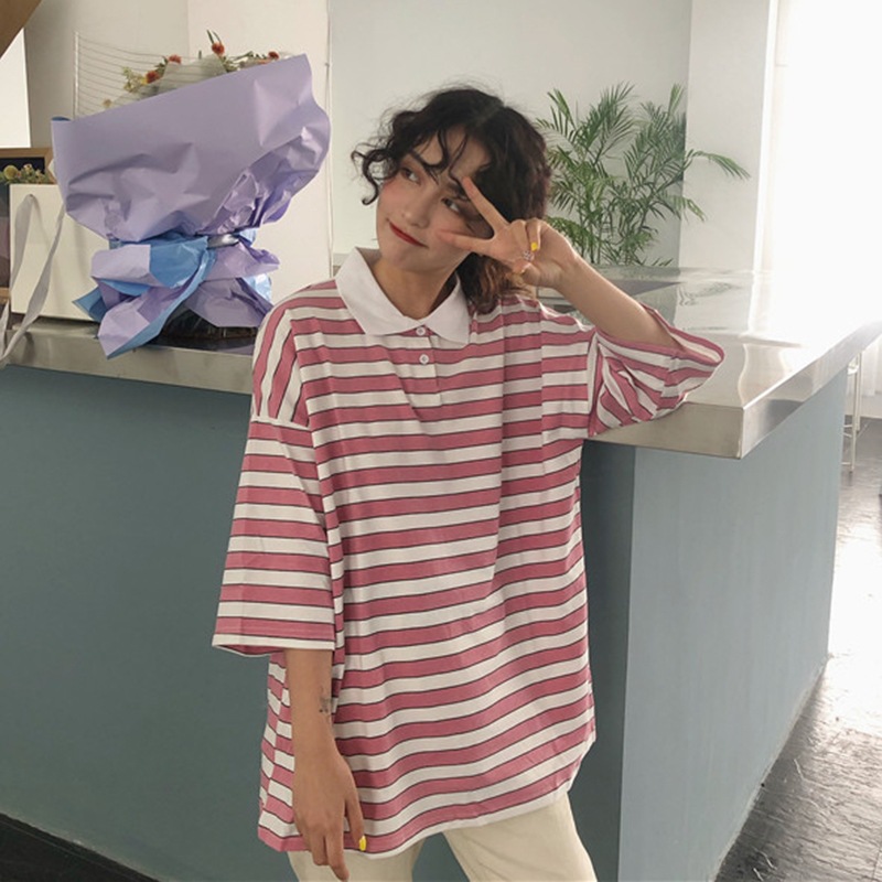 Title 1, Contrast striped short sleeve