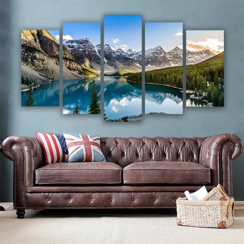 Canvas Wall Arts Moraine Lake And Mountain