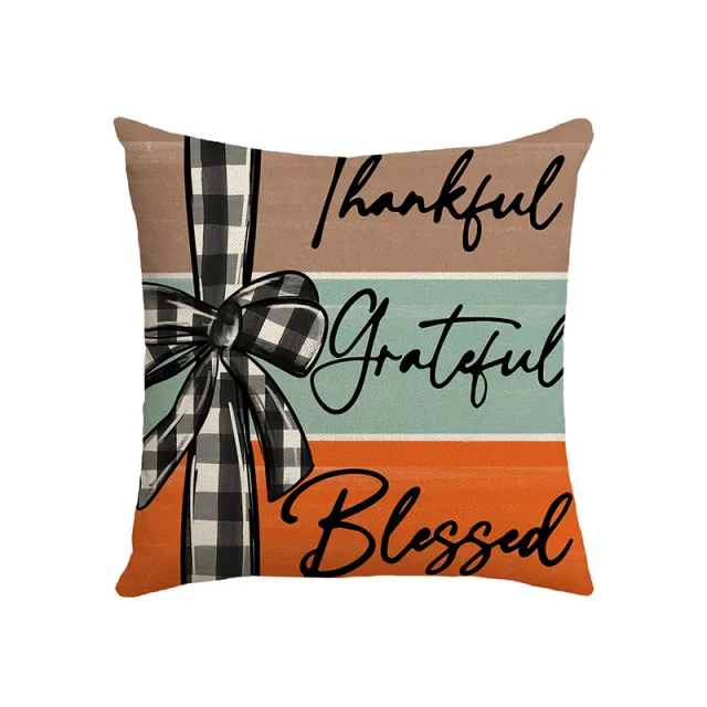 Fall Pumpkin Home Sweet Home Throw Pillow Covers, 18 X 18 Inch Autumn Thankful Grateful Blessed Harvest Floral Decorations For Sofa Couch Pattern3 - Shop at LoveMi