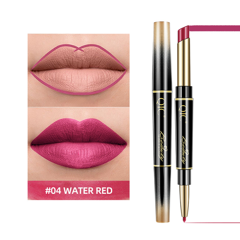 2 in 1 Matte Waterproof Non Stick Lipstick Pencil 4 Style - Shop at LoveMi