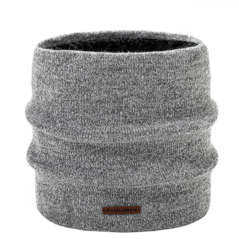 Outdoor Men's Knitted Thermal Pullover Scarf