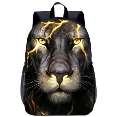 Lion Print 17 Inch Large Capacity Youth Backpack - Style1 - View 1