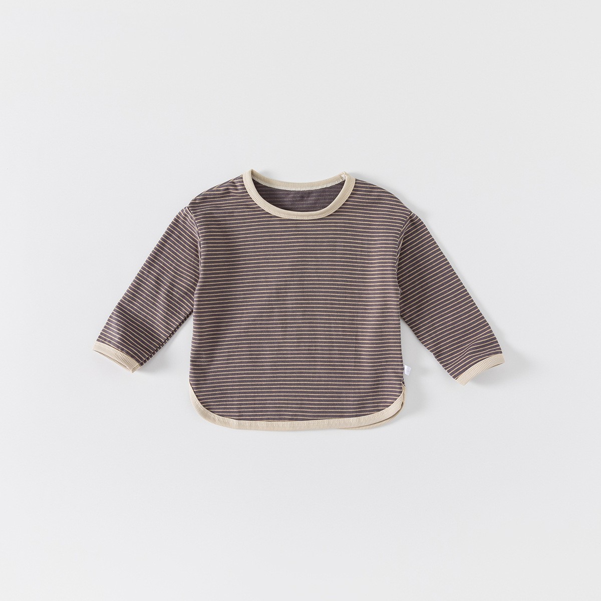 Autumn Casual Boys And Girls Striped Bottoming T-shirt Children's Tops — foto 5