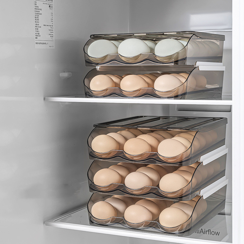 Title 5, Refrigerator Rolling Egg Carton With Lid Rollin...