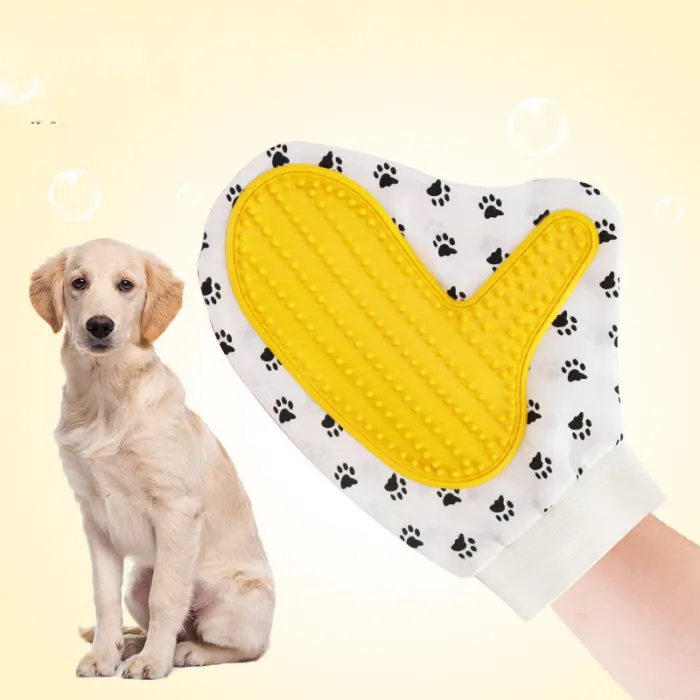 Silicone Pet Grooming Glove - detail photo 1