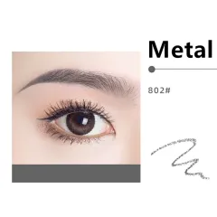 Waterproof And Long-lasting Non-fading Double-ended Eyebrow Pencil - Metal - View 1