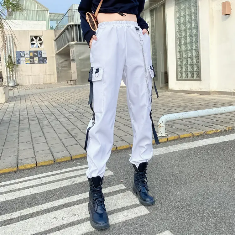 Women's European And American Streamer Casual Pocket Harlan Overalls