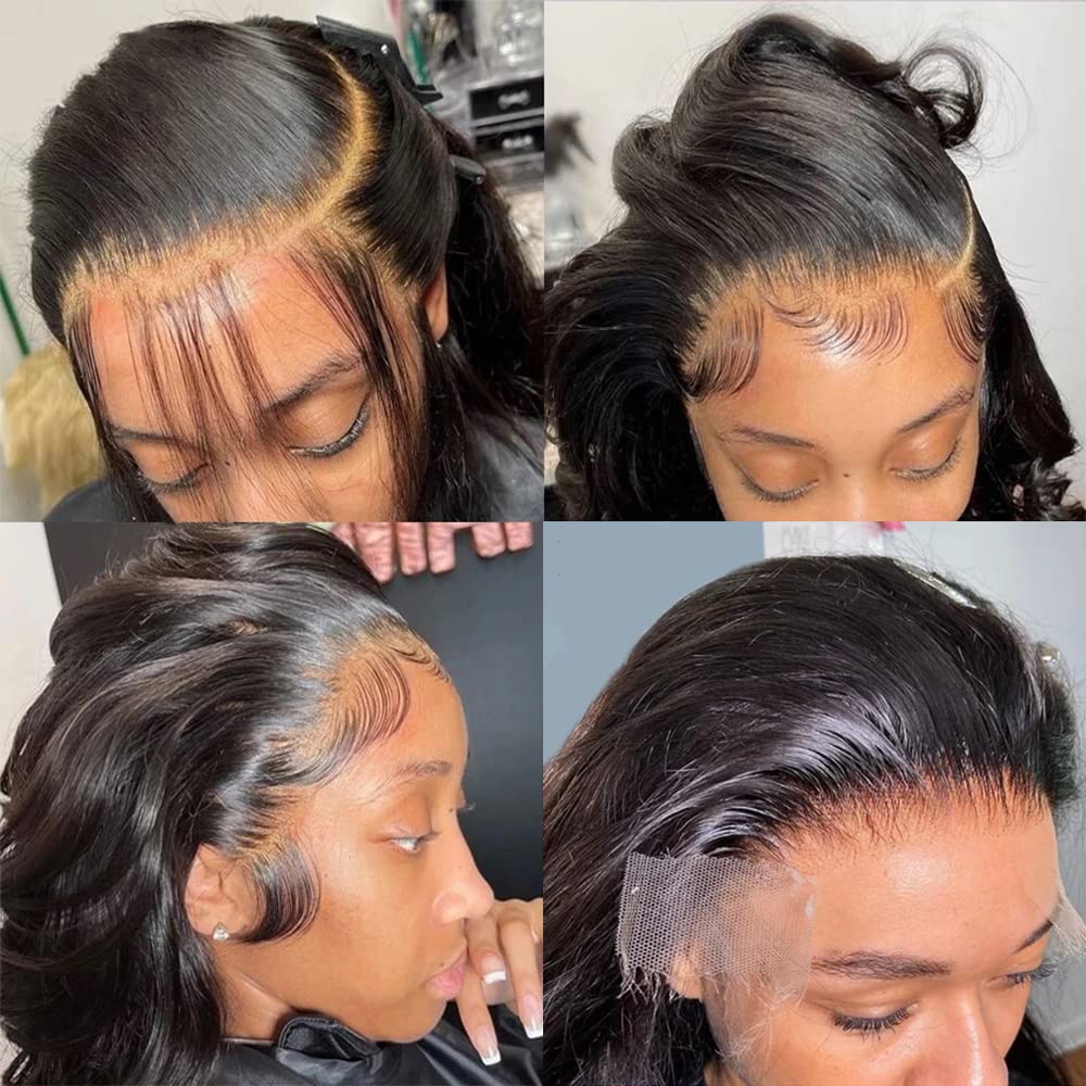 13x4 Lace Front Human Hair Wigs Natural Color Body Wave Density - Image 4