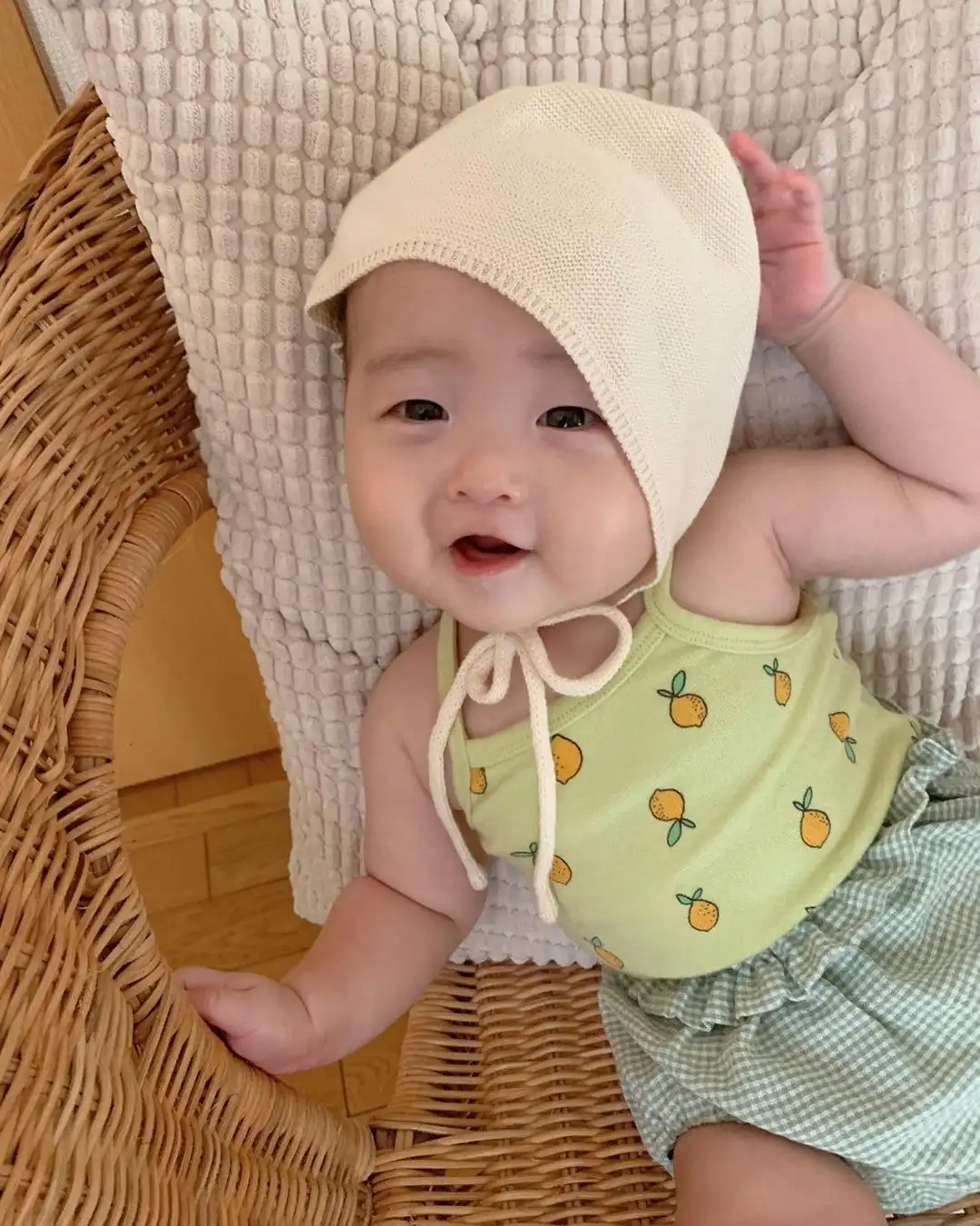 Sling Print Crawl Baby Cute Korean One-piece Romper