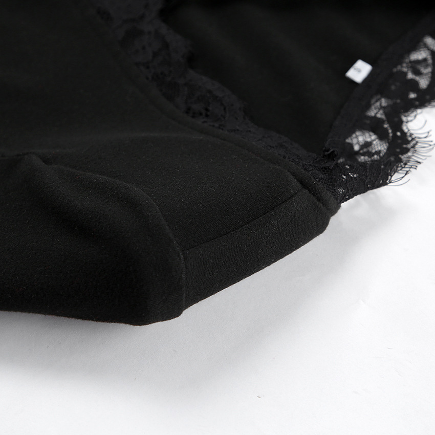 Vesper Lace-Trim Knit Mini – detail 9