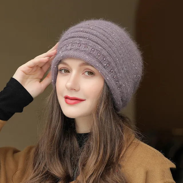 Autumn And Winter New Knitted Hat Women's Wool Warm Taro - Shop at LoveMi