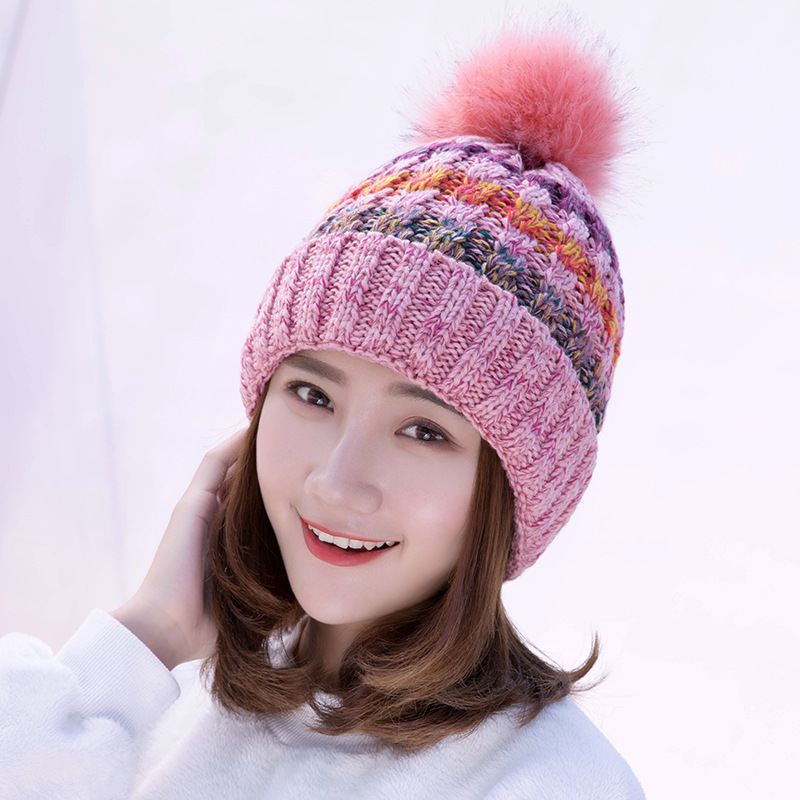 Title 2, Wool ball warm knitted hat