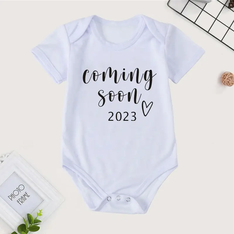Fashion Baby Print Short-sleeved Triangle Romper