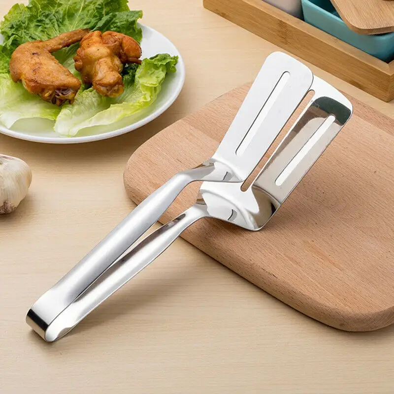Stainless Steel Steak Clamp Food Bread Meat BBQ Clip