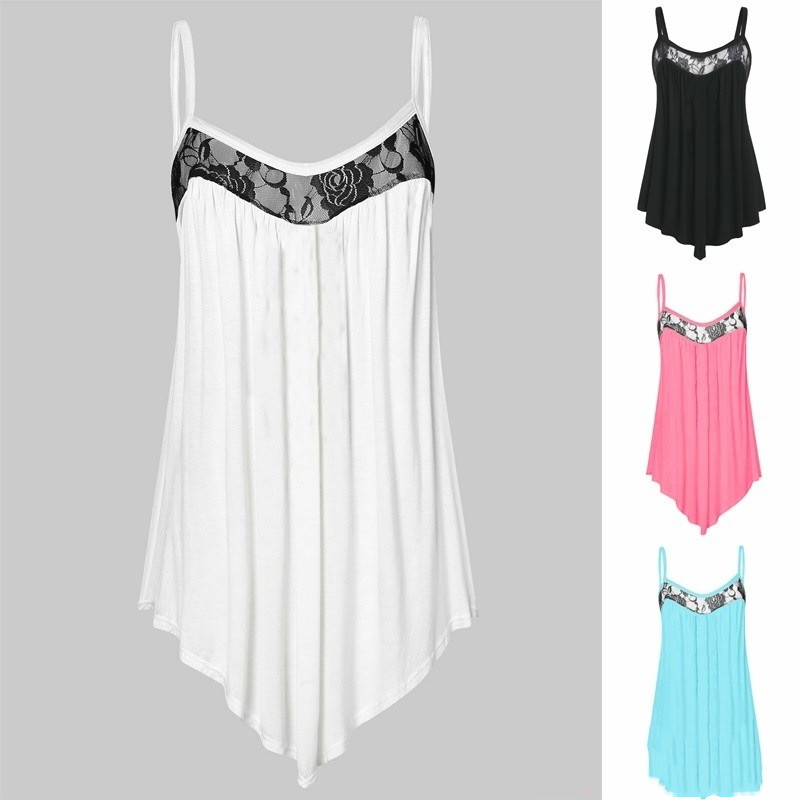 Solid Color Pleating Lace Fashion Suspenders Dress
