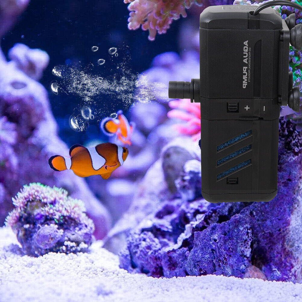 4 In 1 Aquarium Fish Tank Filter Water Pump Internal Purifier Filter Oxygen Wave