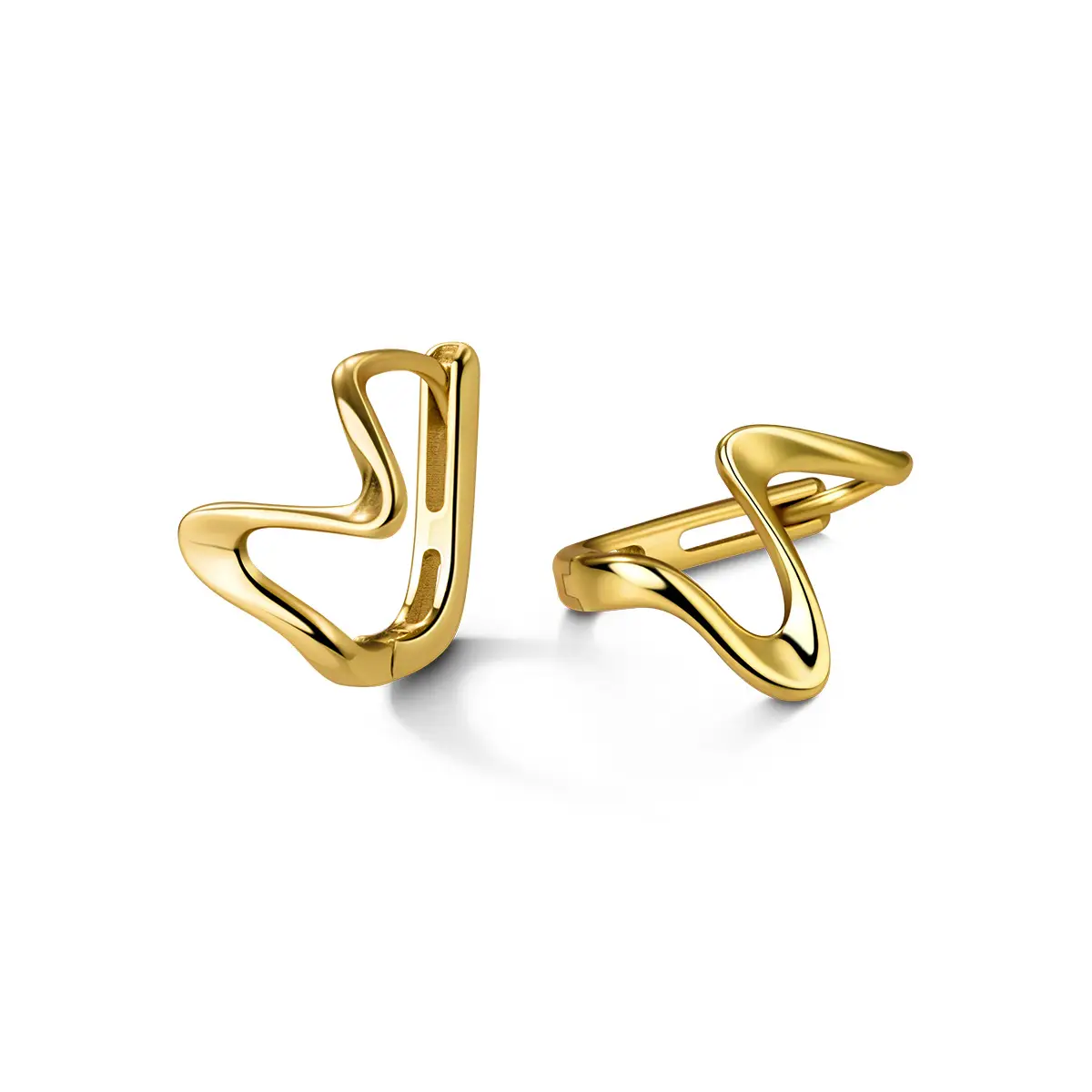 Wave Pattern Cold Wind Earrings