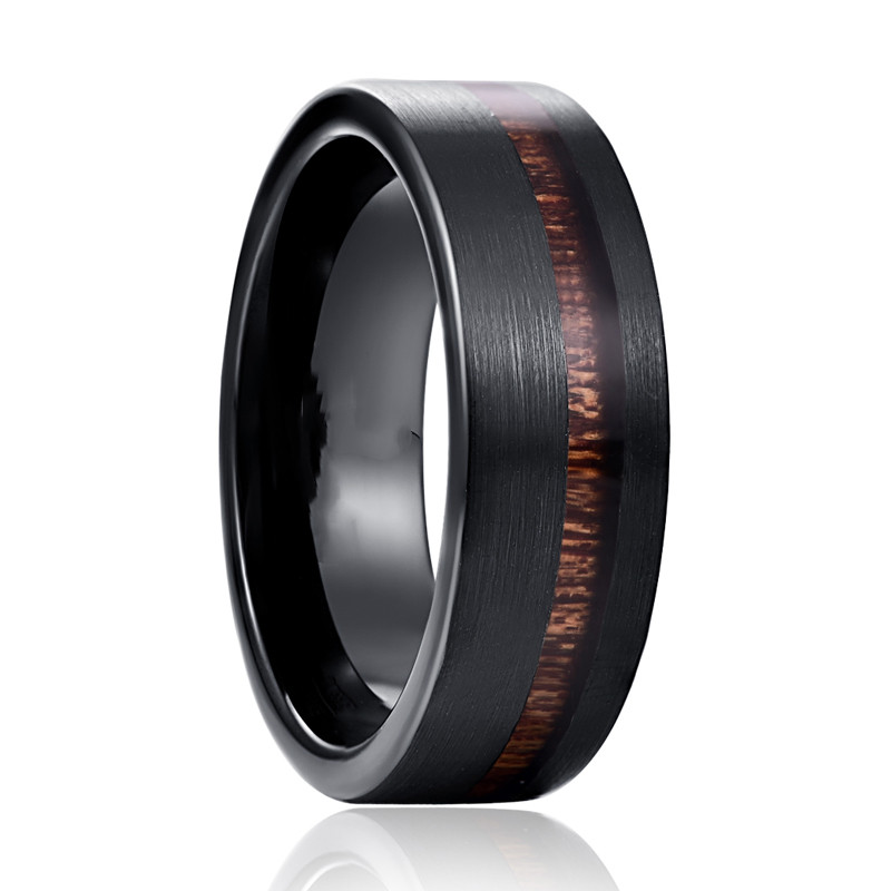 Title 4, Mens and Womens Fashion Tungsten Ring with Fr...