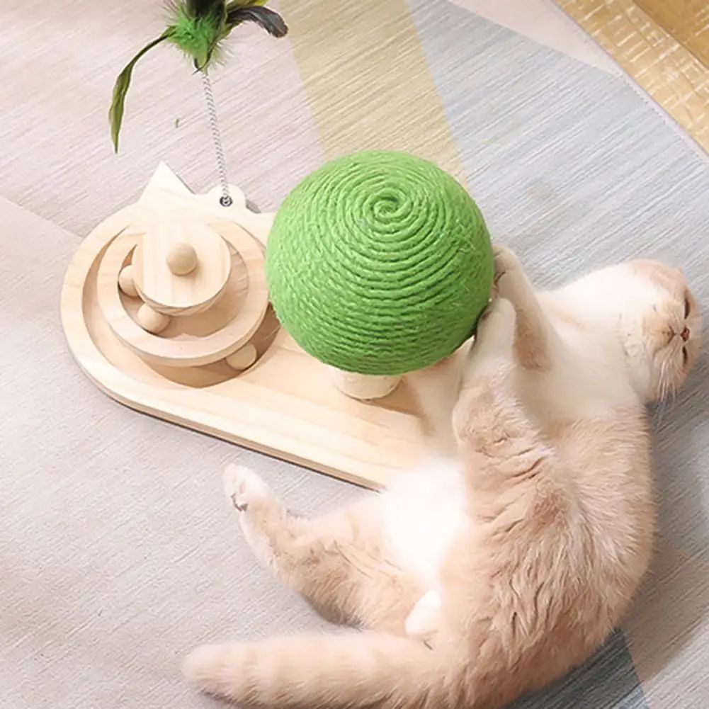 Title 7, Cat Toys Scratching Post Mushroom Sisal Rope Sc...