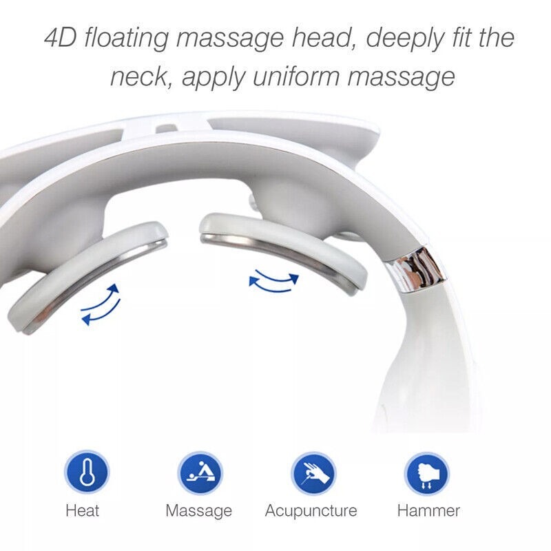Smart Voice Electric Neck Massager With Heat For Neck & Shoulder Pain Relief