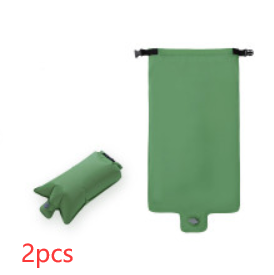 Green inflatable bag 2pcs