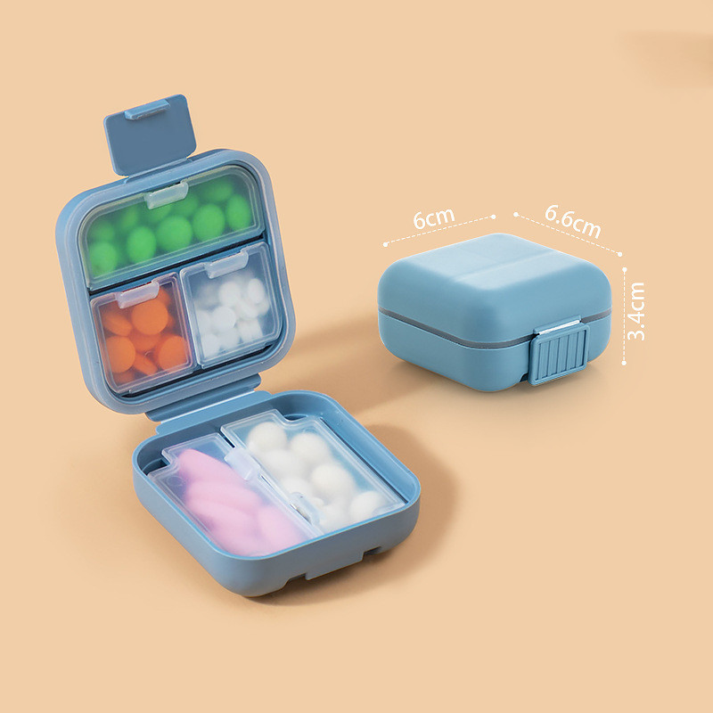 Portable Medicine Box With Double 8 Compartments - Image 5