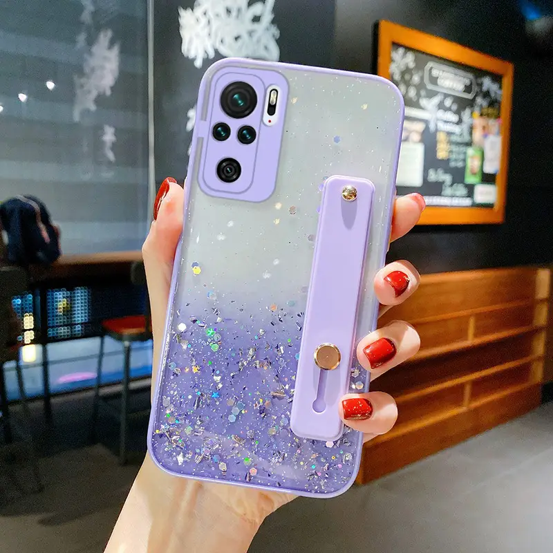 Color Edge Gradient Glitter Epoxy Phone Case