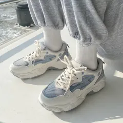 Daddy Shoes Super Fire Running Sneakers - Blue - View 1