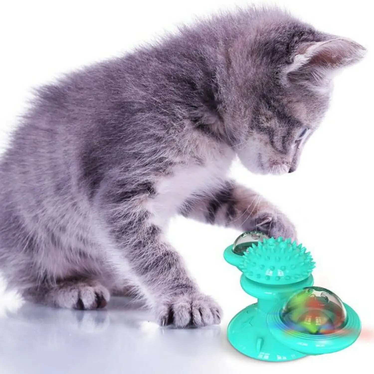 New Windmill Cat Toys Cute Rotating Interactive