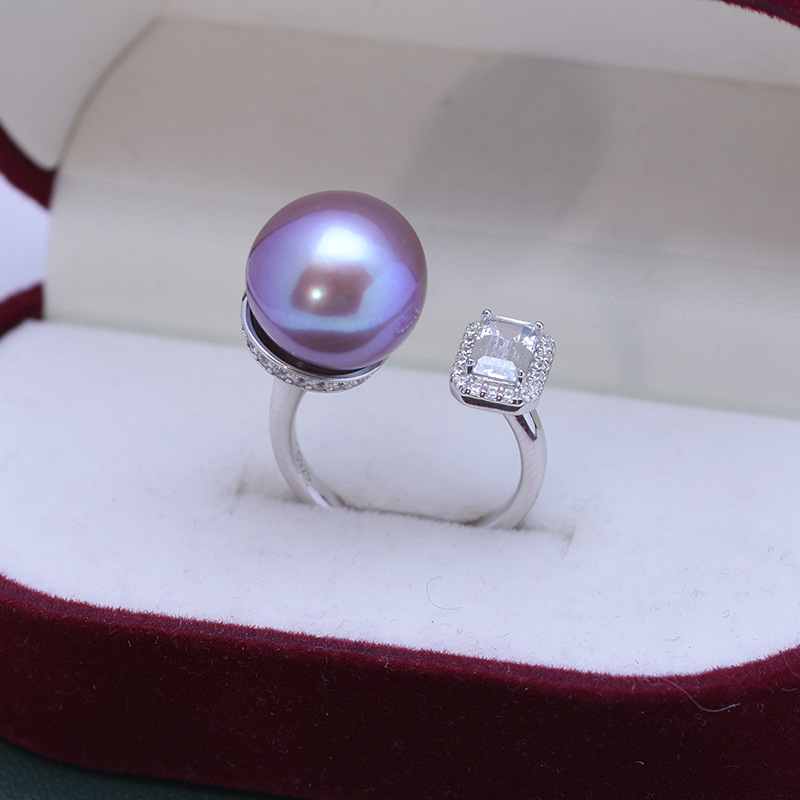 Title 5, Freshwater Pearl Ring 12-13mm White Perfect Cir...