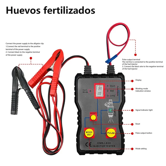 Newest Fuel System Scan Tool Automotive Cleaning Tool Kit Injector Flush Cleaner Car Fuel Injector Tester Portable 4 Pluse Mode thumbnail 5