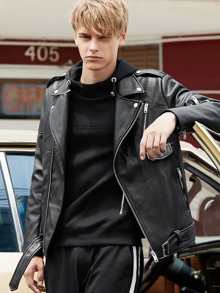 Spring And Autumn New Fleece Thick Leather